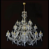 Classical Aristocratico 24 Light Crystal Glass Chandelier