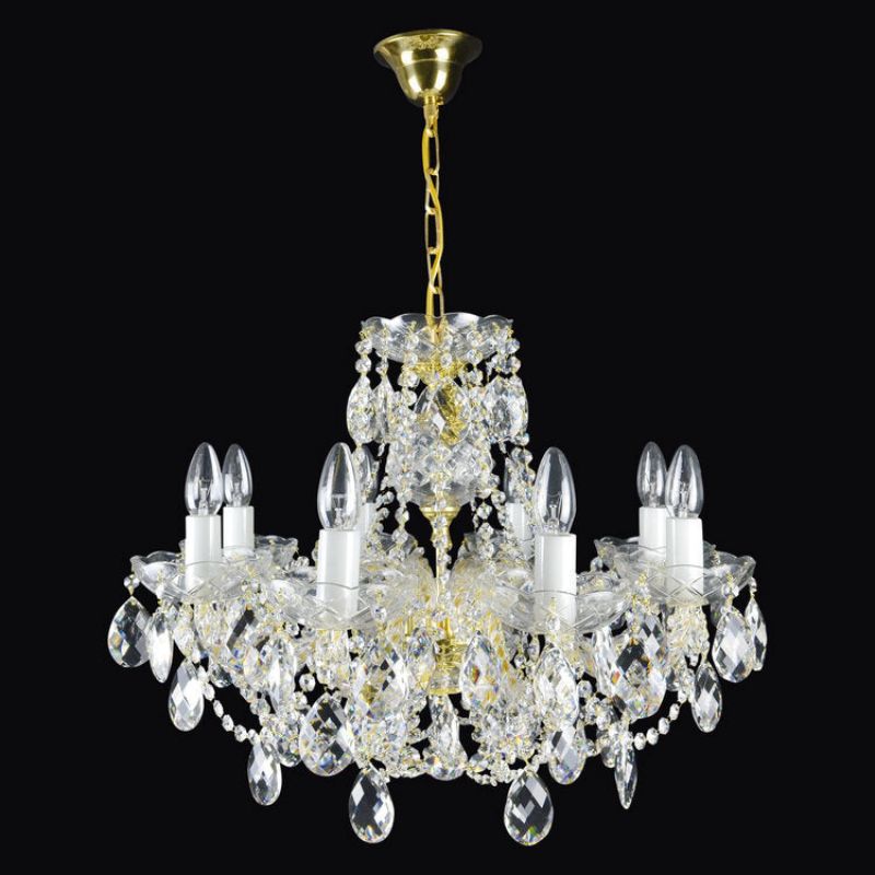 Classical Classe 8 Light Crystal Glass Chandelier