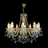 Classical De Luxe 10 Light Crystal Glass Chandelier