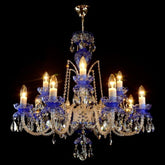 Classical De Luxe 12 Light Crystal Glass Chandelier