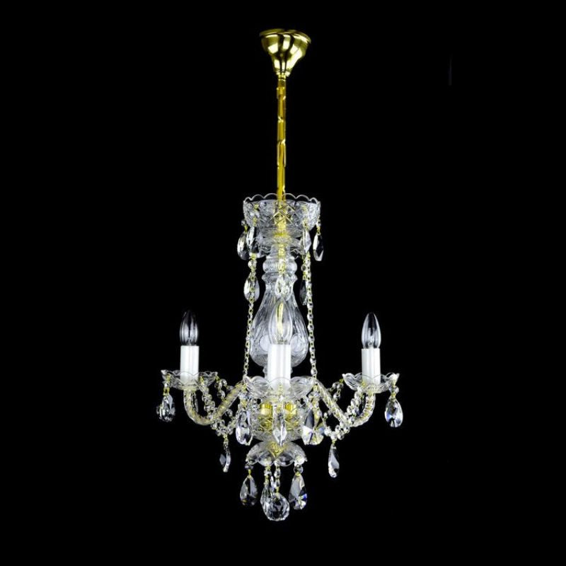 Classical De Luxe 3 Light Crystal Glass Chandelier