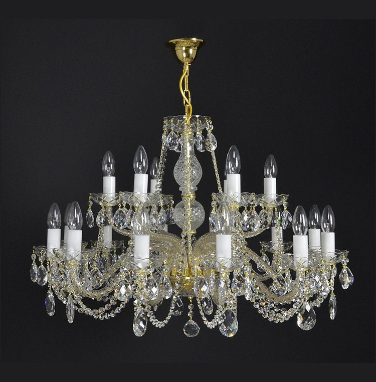 Classical Magnificentia 18 Light Crystal Glass Chandelier