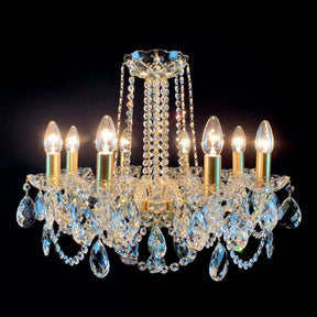 Classical Maniera 8 Light Crystal Glass Chandelier