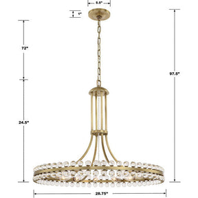 Caven 12 Light Chandelier 29‘’