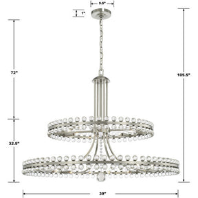 Caven 24 Light 2-Tier Chandelier 39''