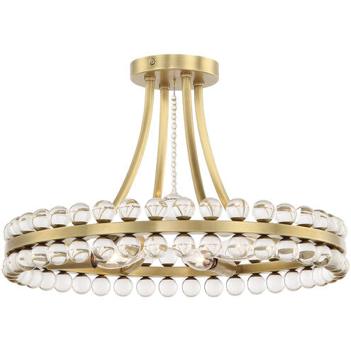 Caven 4 Light Semi Flush Ceiling Light 18''