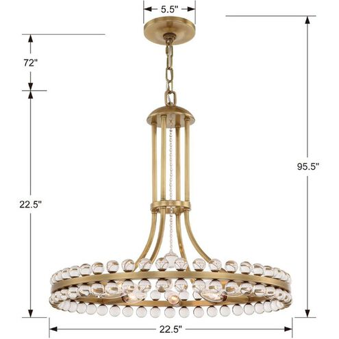 Caven 8 Light Chandelier 22''