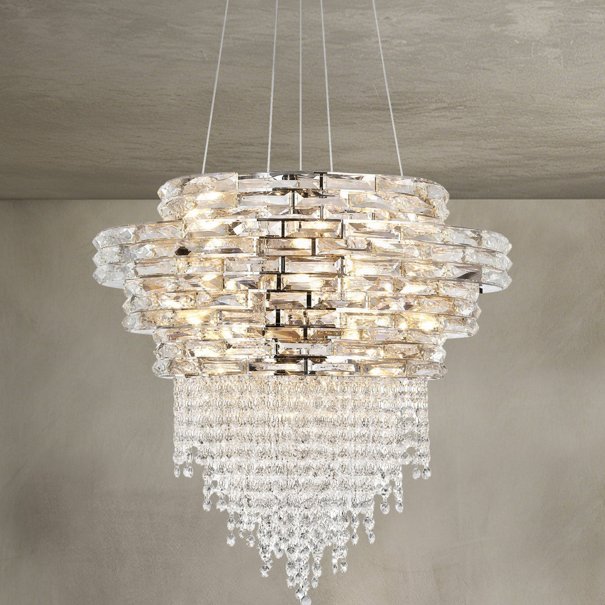 Corona Crystal Halo Chandelier