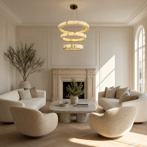 Cristallo Modern Tiered Ring Chandelier