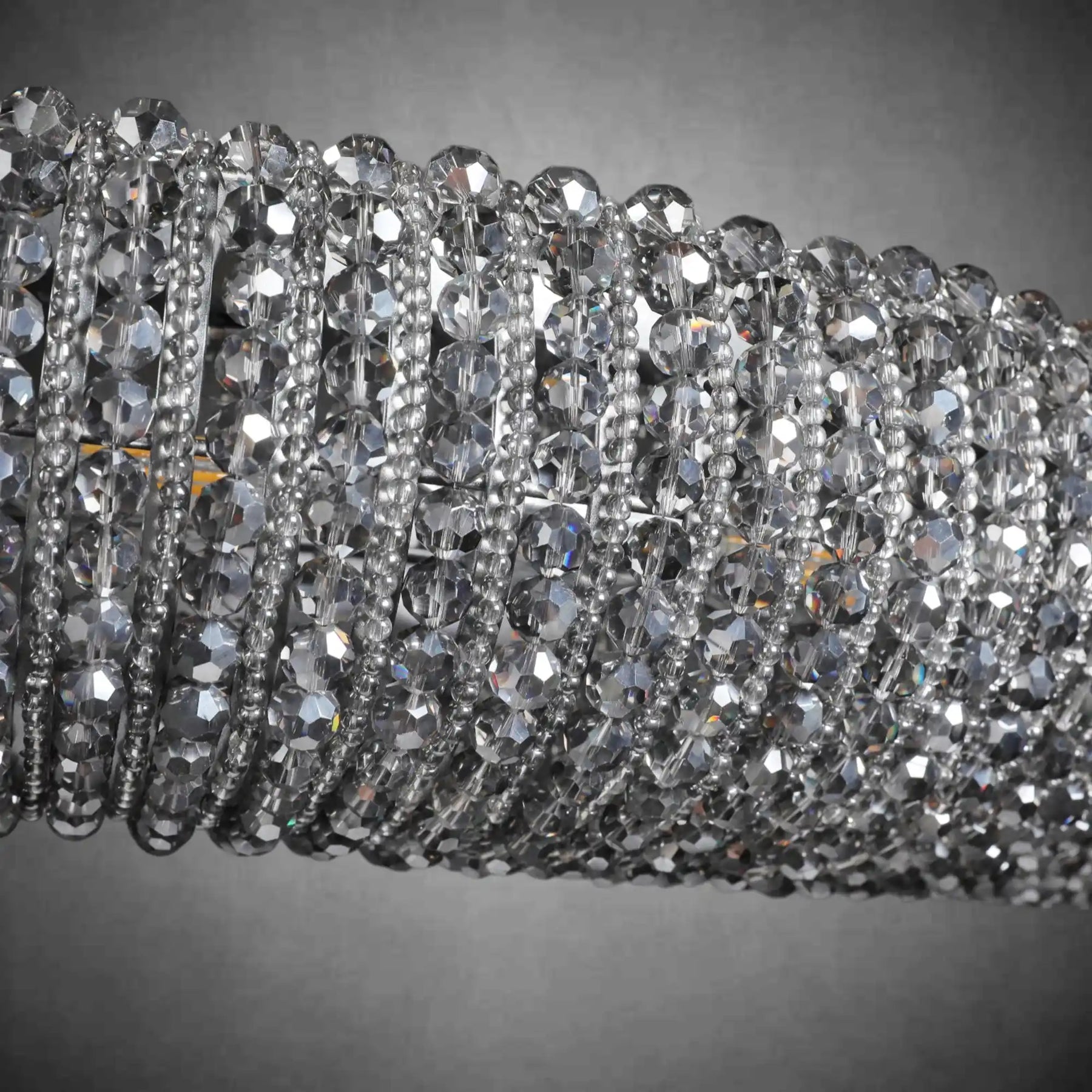 Halo Smoke Crystal Chandelier 31" 42" 60"