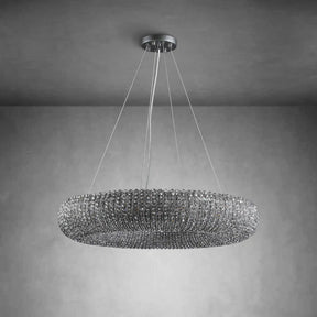 Halo Smoke Crystal Chandelier 31" 42" 60"