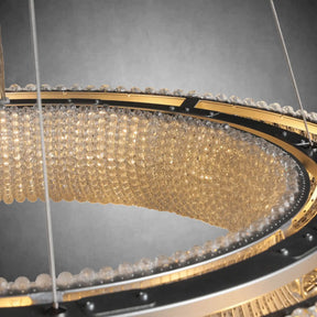 Halo Smoke Crystal Chandelier 31" 42" 60"