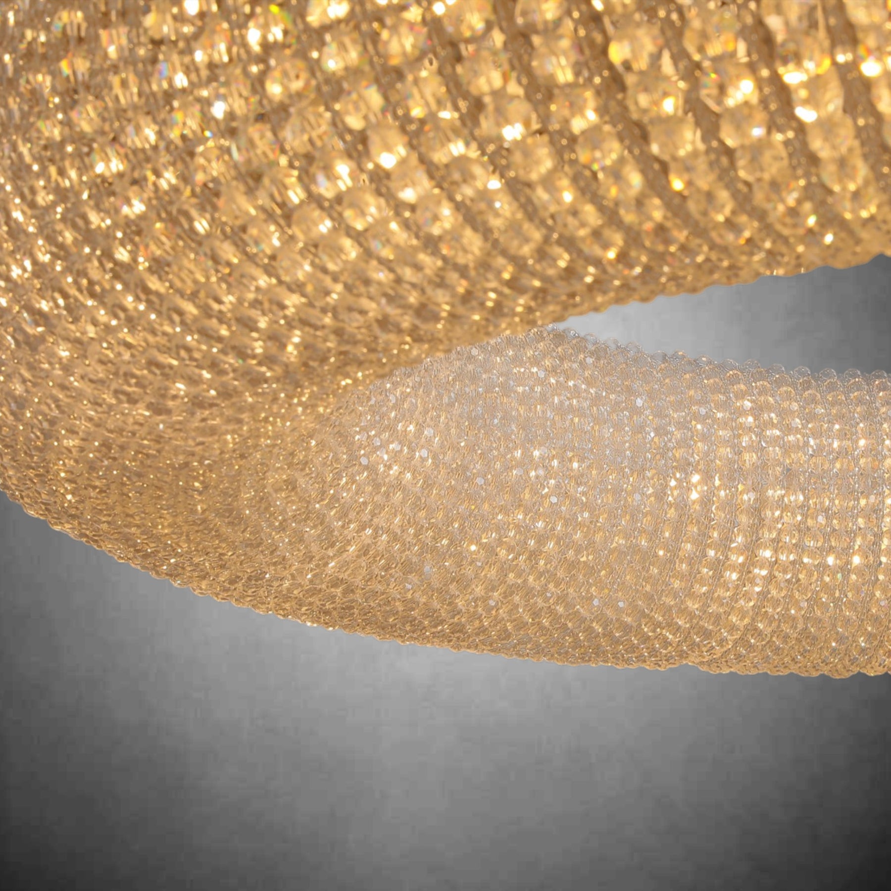 Halo Smoke Crystal Chandelier 31" 42" 60"