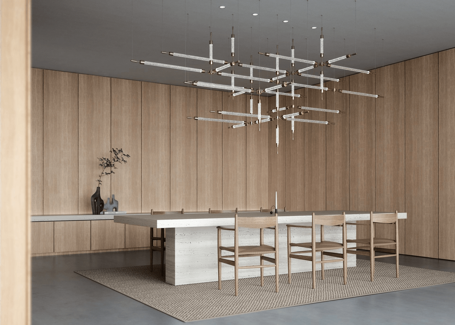 Crystal Grid Customize Chandelier