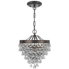 Calypso 13 Inch 3 Light Mini Chandelier