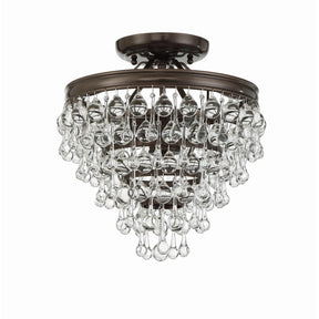 Calypso 13 Inch 3 Light Mini Chandelier