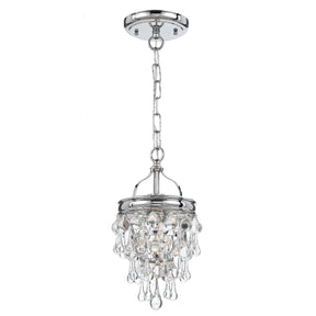 Crystorama Calypso 7 Inch Mini Chandelier Vibrant Bronze Clear Crystal