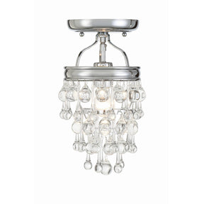 Crystorama Calypso 7 Inch Mini Chandelier Vibrant Bronze Clear Crystal