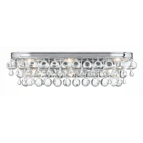 Crystorama Calypso 23 Inch 6-Light Vibrant Gold Bath Vanity Light