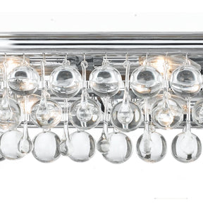 Crystorama Calypso 23 Inch 6-Light Vibrant Gold Bath Vanity Light