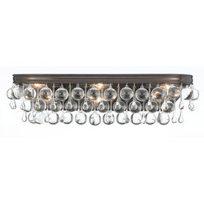 Crystorama Calypso 23 Inch 6-Light Vibrant Gold Bath Vanity Light