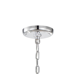 Crystorama Calypso 8-Light 25-Inch Chandelier, Clear Glass Accents