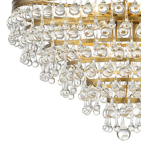 Crystorama Calypso 8-Light 25-Inch Chandelier, Clear Glass Accents