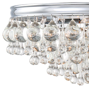 Crystorama Calypso 20 Inch 6-Light Crystal Flush Mount