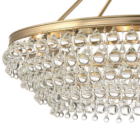 Calypso 8-Light Chandelier with Clear Crystal Drops