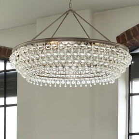 Calypso 8-Light Chandelier with Clear Crystal Drops