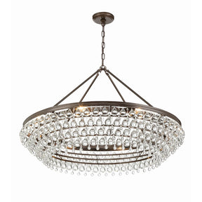 Calypso 8-Light Chandelier with Clear Crystal Drops
