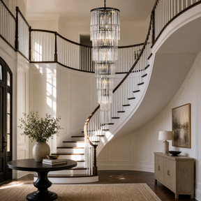 D500 Stripe Crystal Chip Stair Light - Black