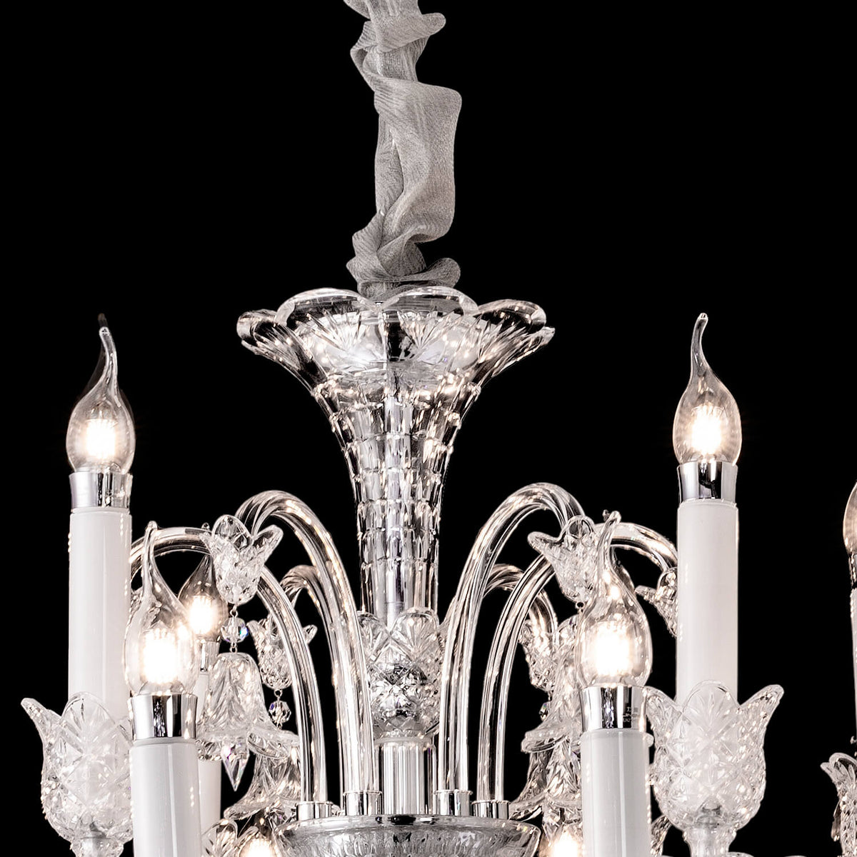 18 lights crystal bell baccarat chandelier