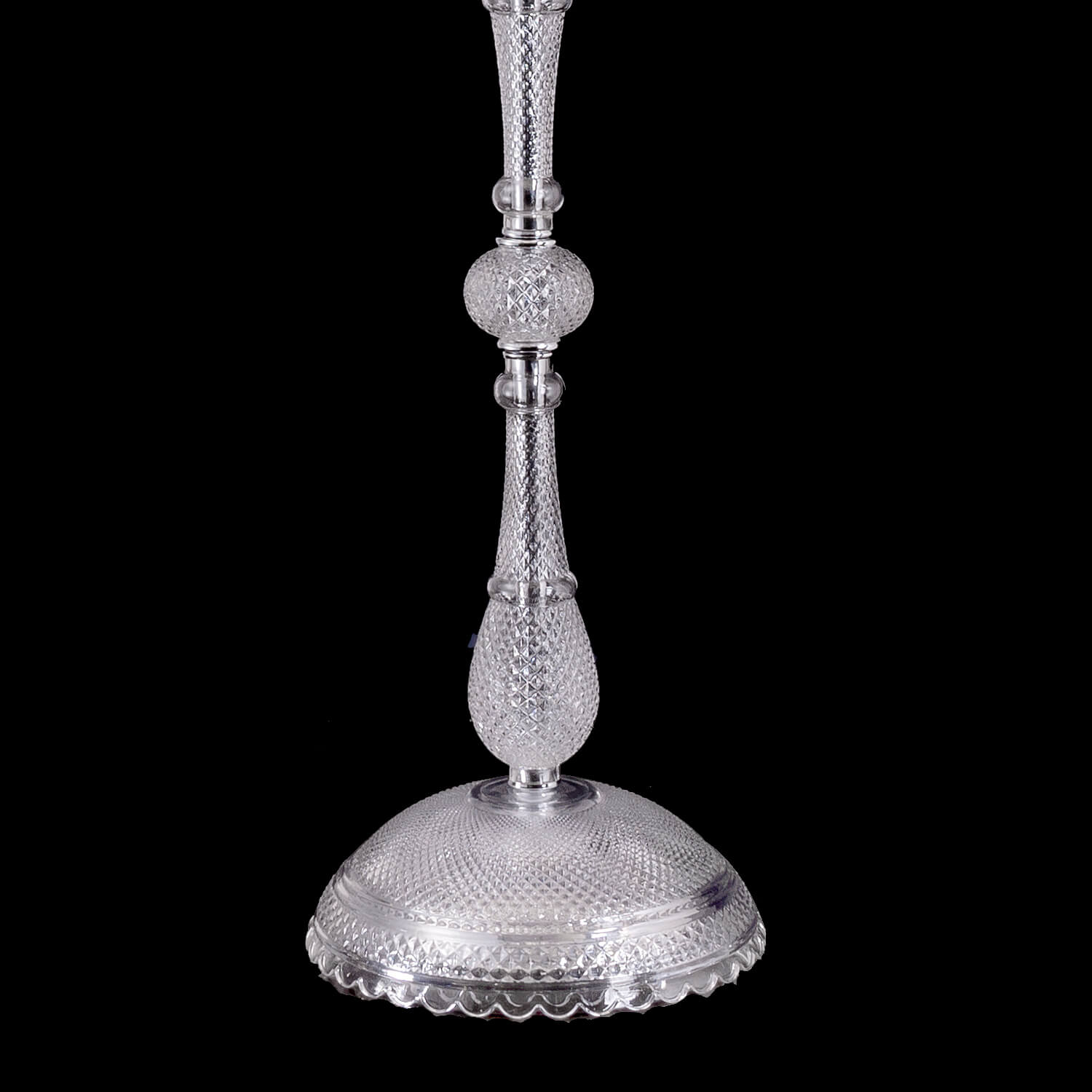 Bacara Zénith Crystal Candelabra With Fabric Shade