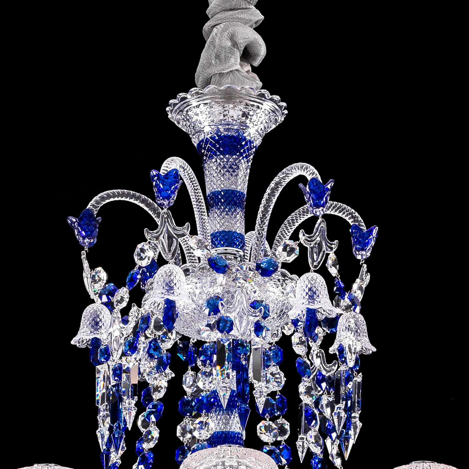 Bacara Zenith Faunacrystopolis Blue Crystal Chandelier