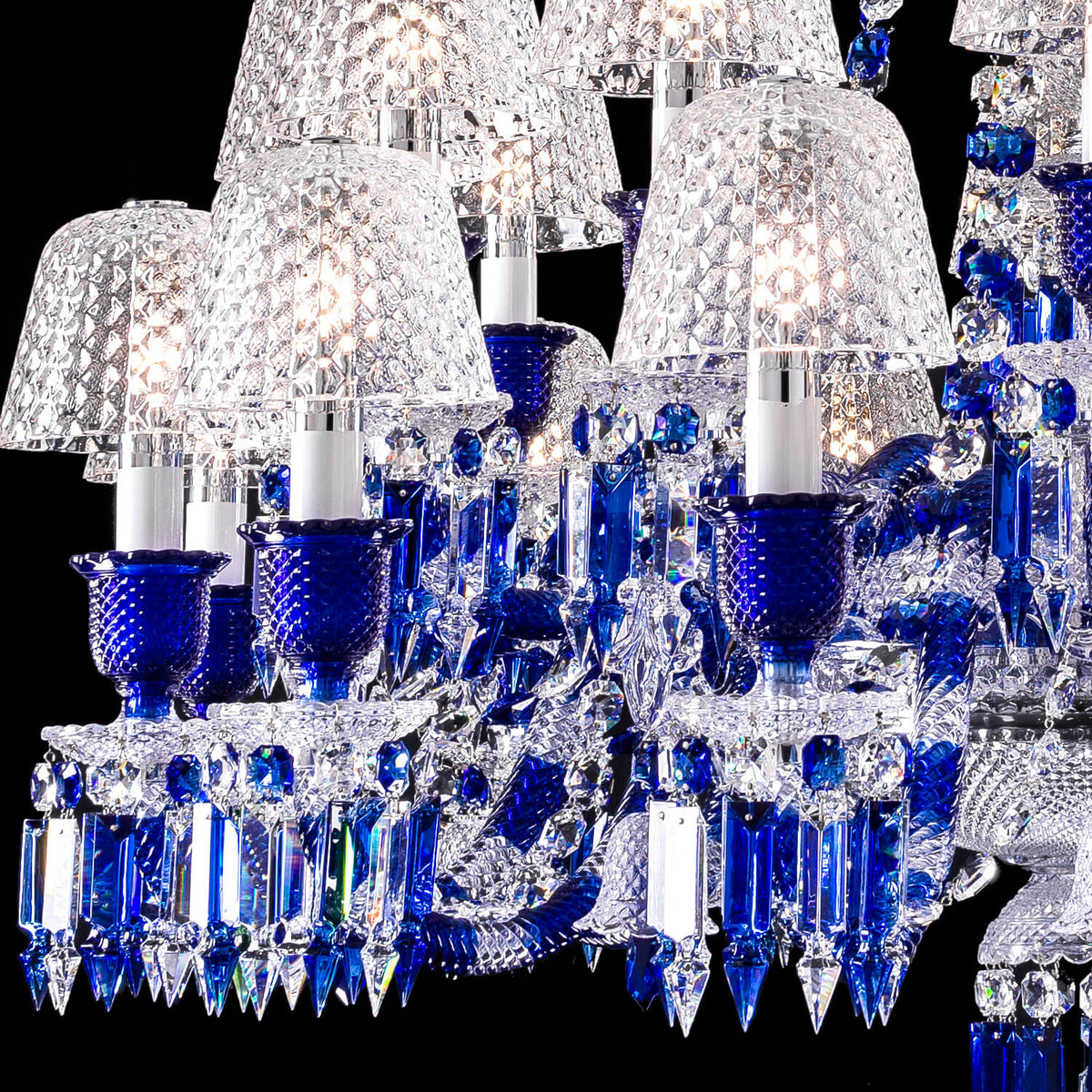 Bacara Zenith Faunacrystopolis Blue Crystal Chandelier