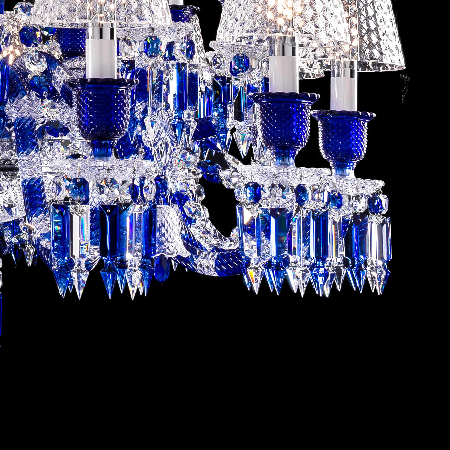 Bacara Zenith Faunacrystopolis Blue Crystal Chandelier