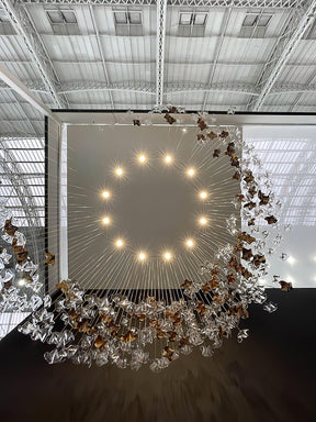 Galaxy Tidal Art Glass Crystal Spiral Chandelier