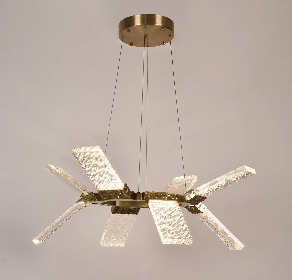 Aimee LED Round Ring Wave Chandelier