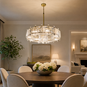 Daisy Rock Crystal Chandelier
