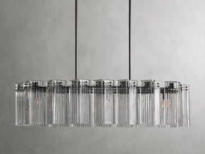 Delsie Oval Art Glass Chandelier 51''63''72''L