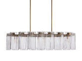 Delsie Oval Art Glass Chandelier 51''63''72''L
