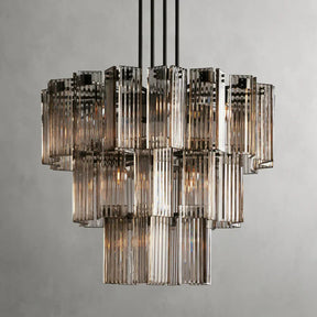 Delsie Round Art Glass Chandelier 38" 48" 60"D