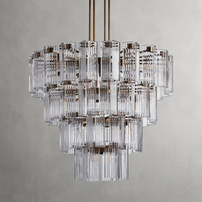 Delsie Round Art Glass Chandelier 38" 48" 60"D