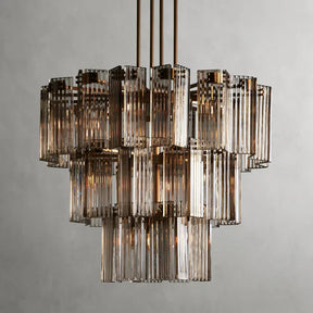 Delsie Round Art Glass Chandelier 38" 48" 60"D