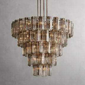 Delsie Round Art Glass Chandelier 38" 48" 60"D