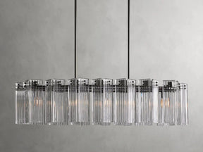 Delsie Oval Art Glass Chandelier 51''63''72''L