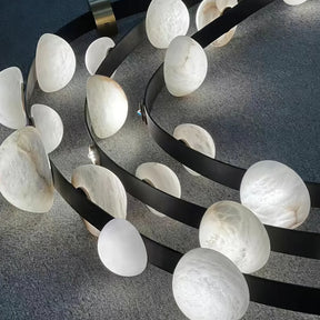 Garrick Modern Dew Drops Alabaster Chandelier Lighting