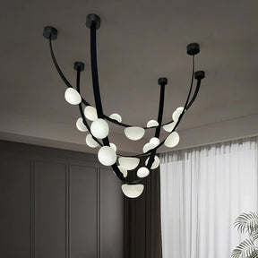 Garrick Modern Dew Drops Alabaster Chandelier Lighting