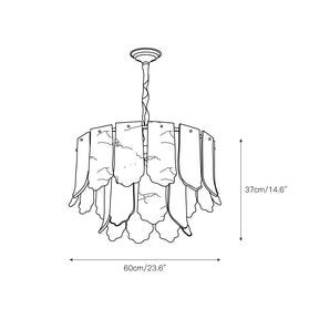 Evander Alabaster Tier Chandelier